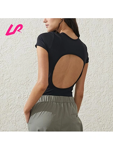 Upgrade your casual style with our open back t shirt. Shop now for a range of sizes and colors to elevate your wardrobe with our open back t shirt.